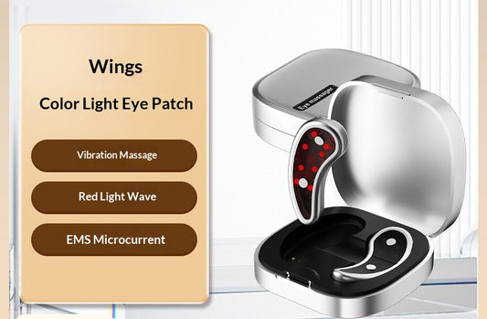 Cross-border new home ems mini eye massager - red light rejuvenation, microcurrent, and vibration eye massage beauty device