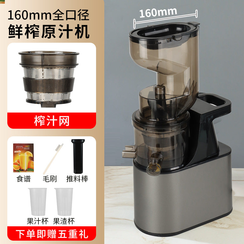 Stainless steel juicer - fully automatic, multi-functional, with pulp ejection, original juice machine, large feed chute, direct from the factory