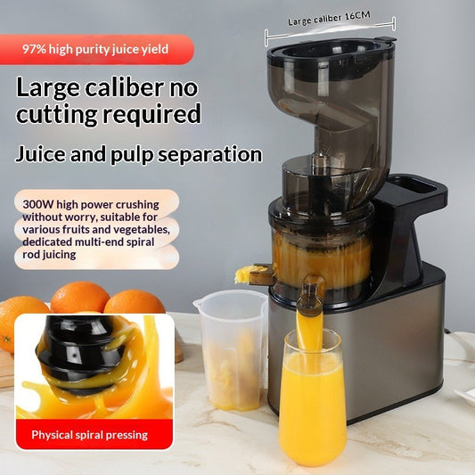 Stainless steel juicer - fully automatic, multi-functional, with pulp ejection, original juice machine, large feed chute, direct from the factory